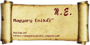 Magyary Enikő névjegykártya